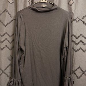 Black Flare Sleeve Shirt